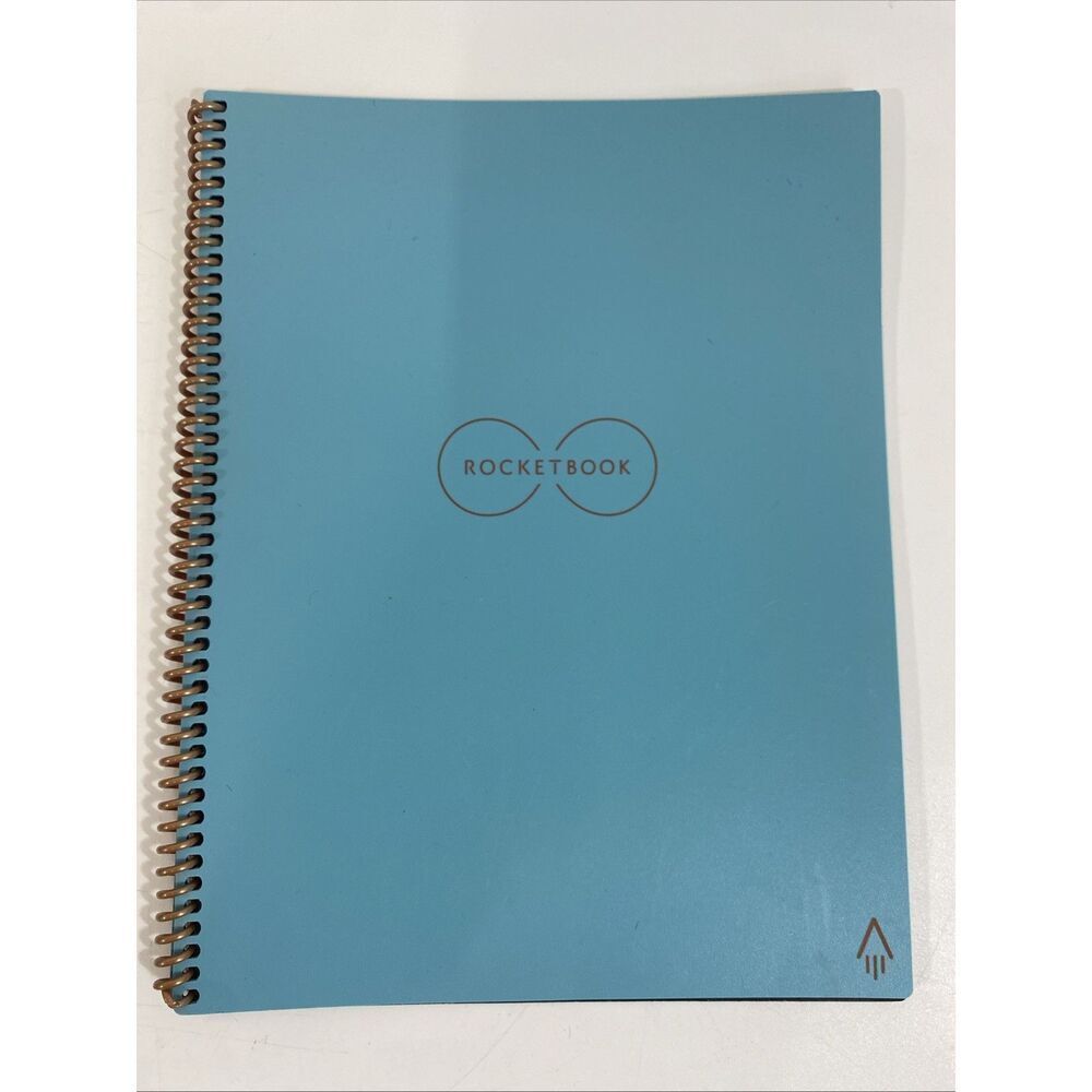 Rocketbook EVR-LR Reusable Wirebound Notebook - Blue‎ 8.5” X 11”